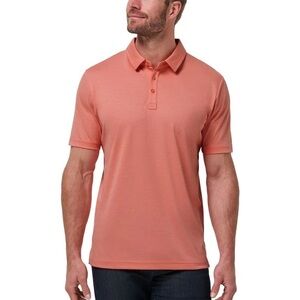 Travis Mathew Coral Polo Shirt